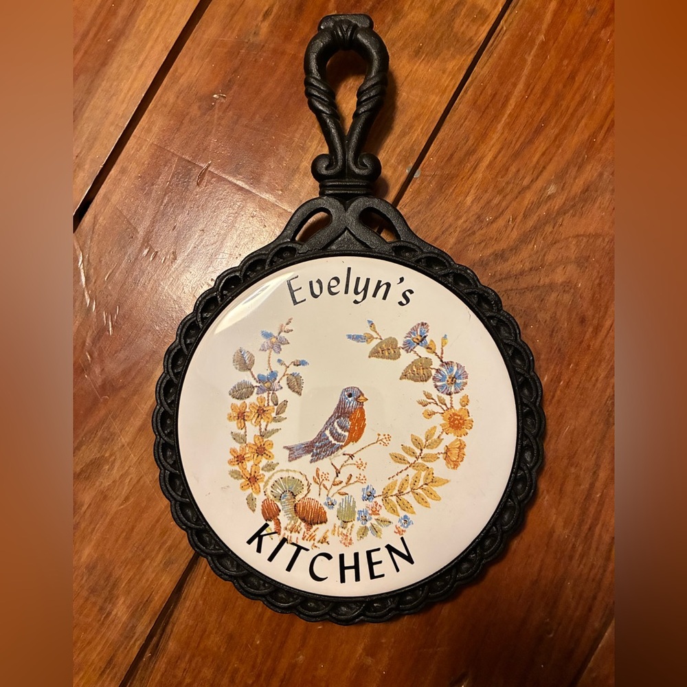 Vintage Cast Iron Trivet Wall Decor